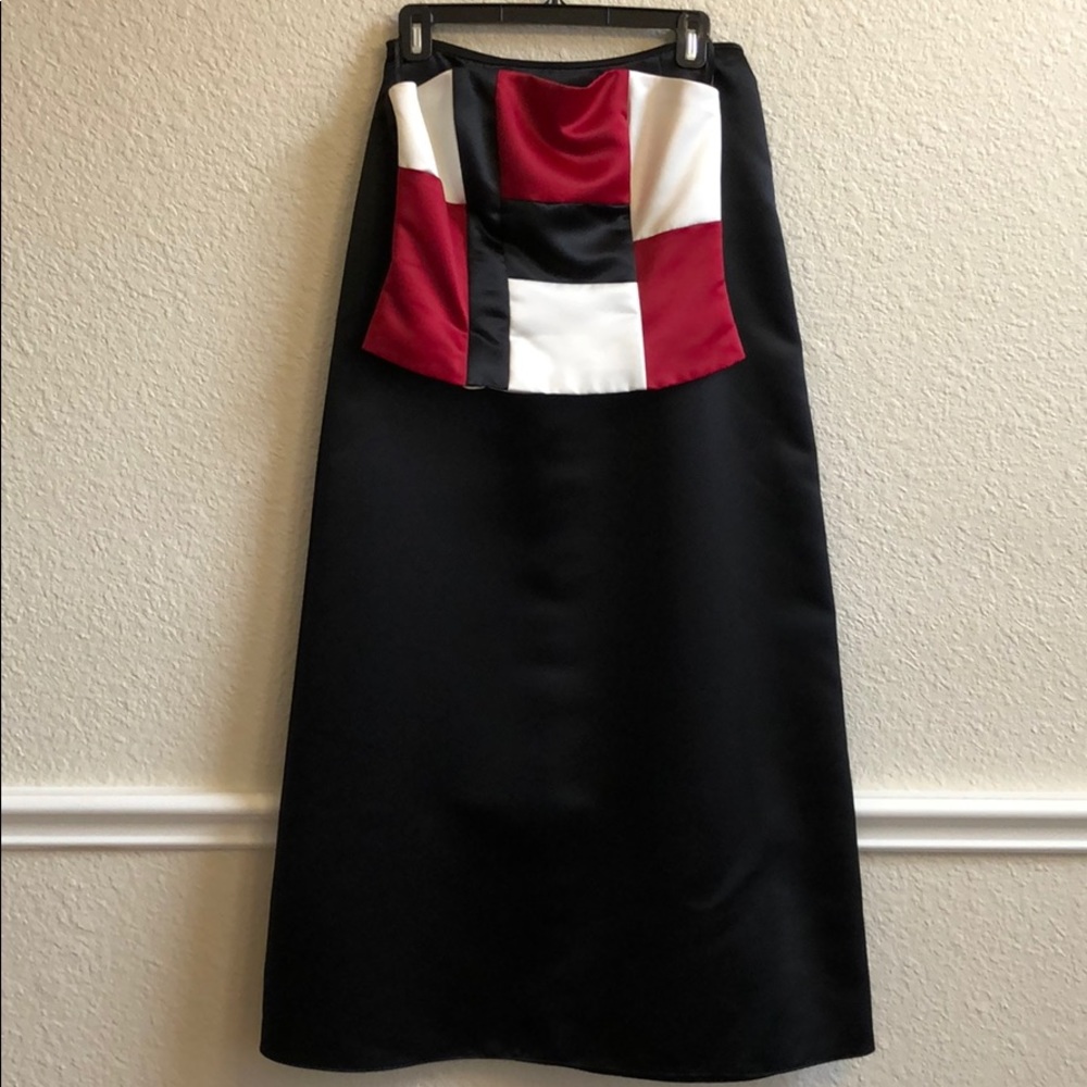 Strapless 2 piece gown